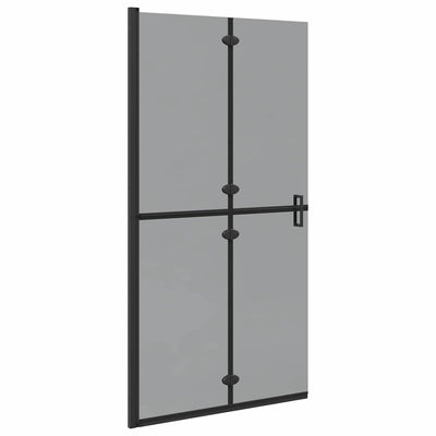 Vidaxx begehbare Duschwand schwarz 90 x 6,5 x 190 cm