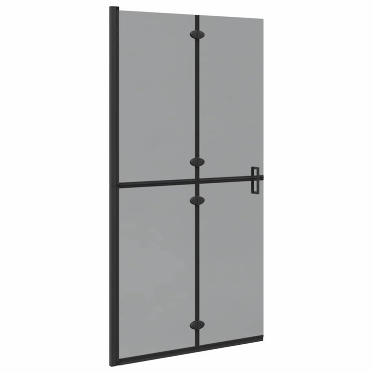 Vidaxx begehbare Duschwand schwarz 90 x 6,5 x 190 cm