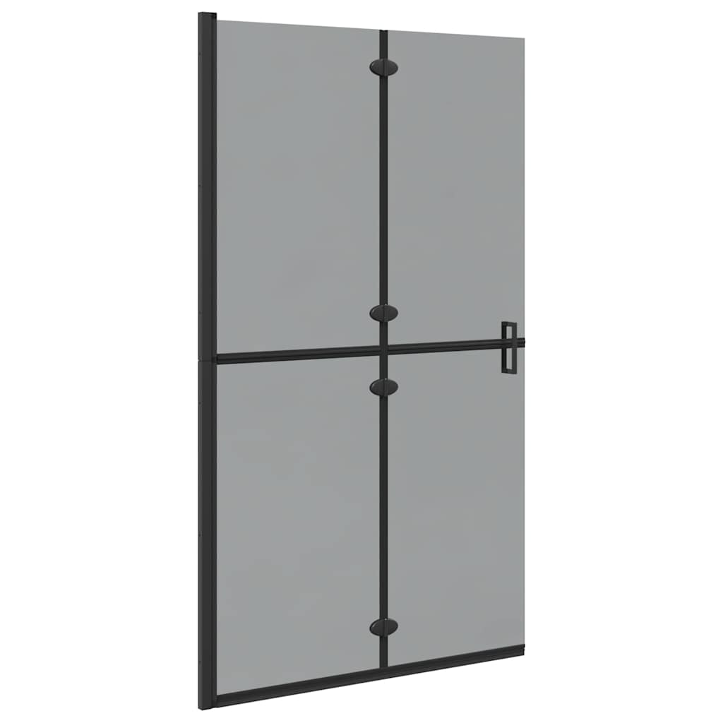 Vidaxx begehbare Duschwand schwarz 90 x 6,5 x 190 cm