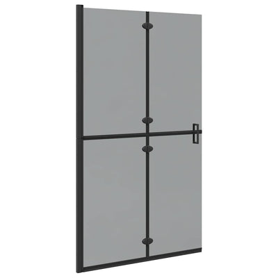 Vidaxx begehbare Duschwand schwarz 90 x 6,5 x 190 cm