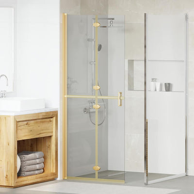Vidaxx begehbare Duschwand Gold 90 x 6,5 x 190 cm