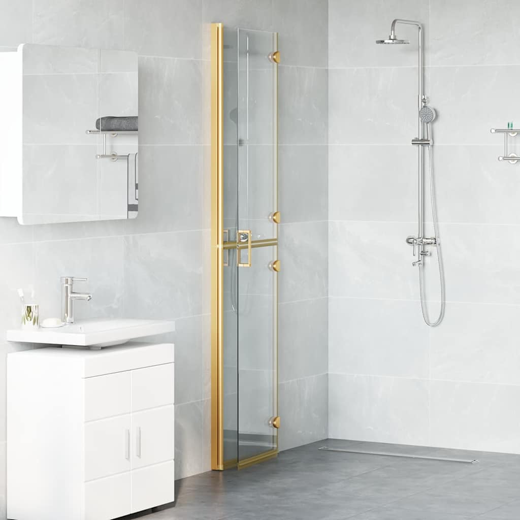 Vidaxx begehbare Duschwand Gold 90 x 6,5 x 190 cm