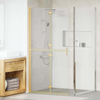 Vidaxx begehbare Duschwand Gold 90 x 6,5 x 190 cm