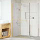 Vidaxx begehbare Duschwand Gold 90 x 6,5 x 190 cm