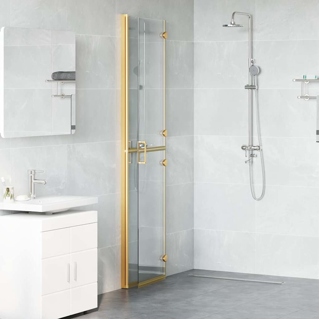 Vidaxx begehbare Duschwand Gold 90 x 6,5 x 190 cm