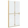 Vidaxx begehbare Duschwand Gold 90 x 6,5 x 190 cm