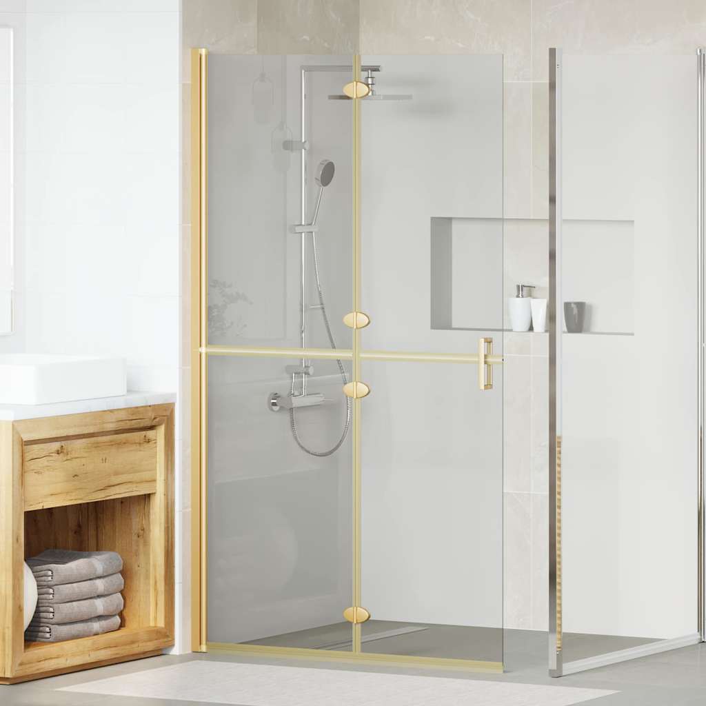Vidaxx begehbare Duschwand Gold 90 x 6,5 x 190 cm