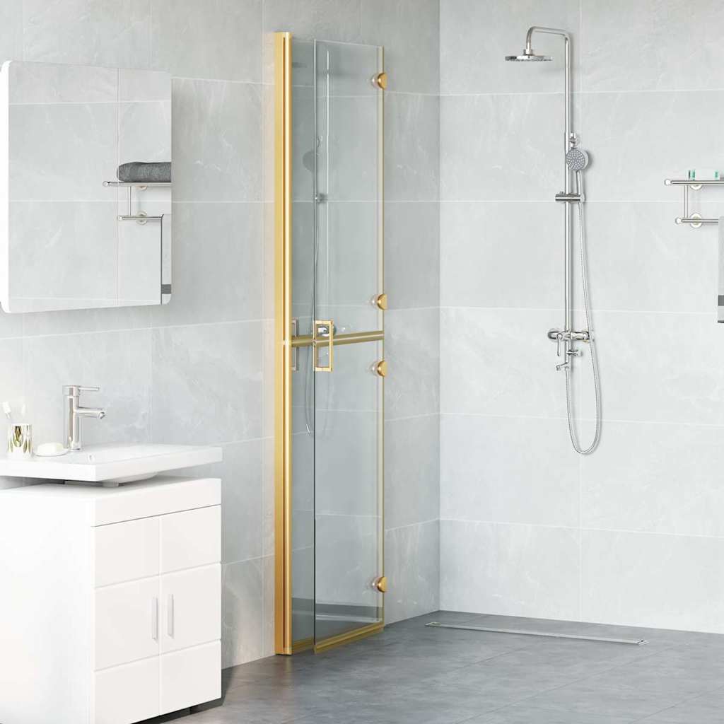 Vidaxx begehbare Duschwand Gold 90 x 6,5 x 190 cm