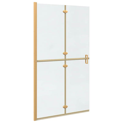 Vidaxx begehbare Duschwand Gold 90 x 6,5 x 190 cm