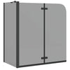 Vidaxx Duschabtrennung schwarz 120 x 68 x 130 cm ESG-Glas und Aluminium