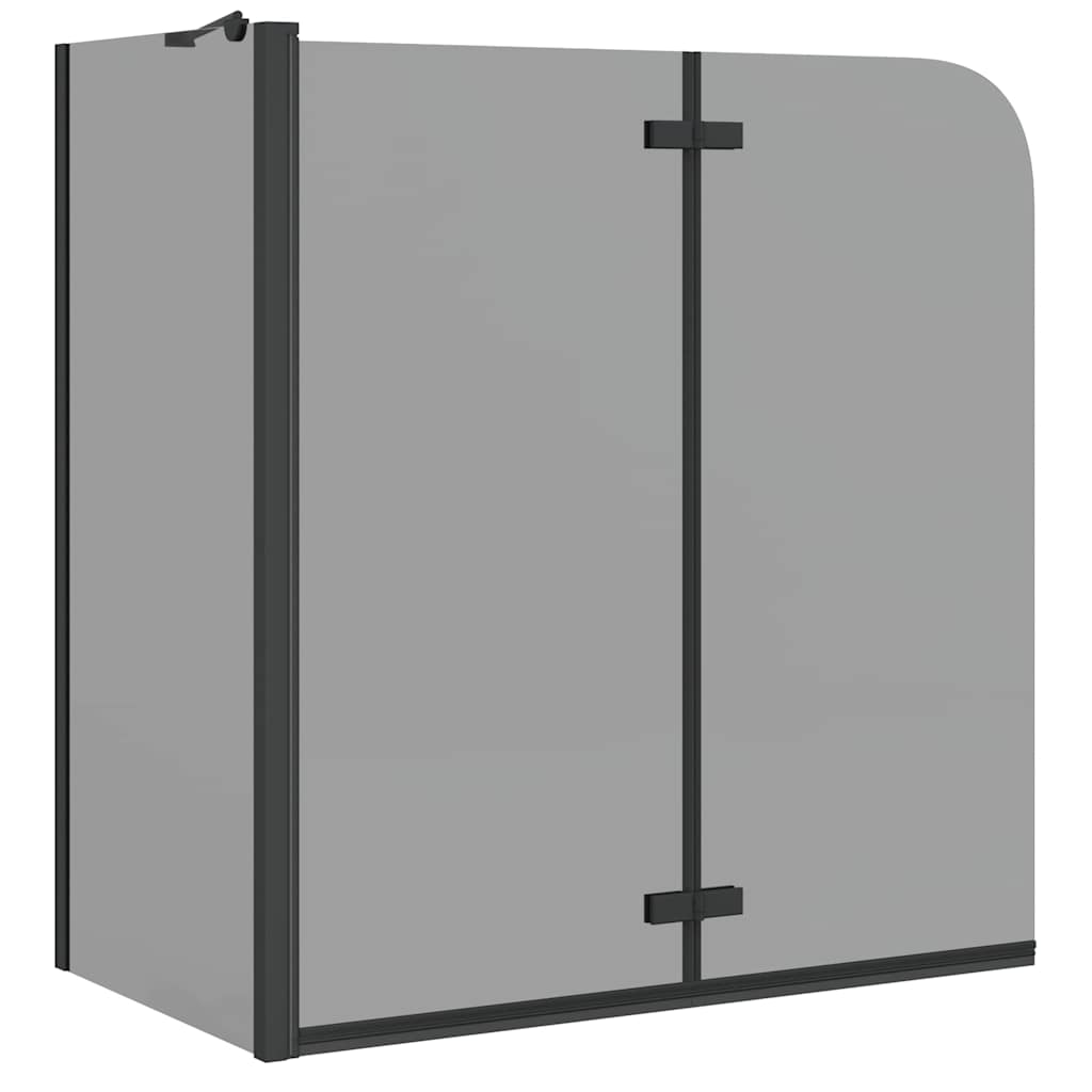 Vidaxx Duschabtrennung schwarz 120 x 68 x 130 cm ESG-Glas und Aluminium