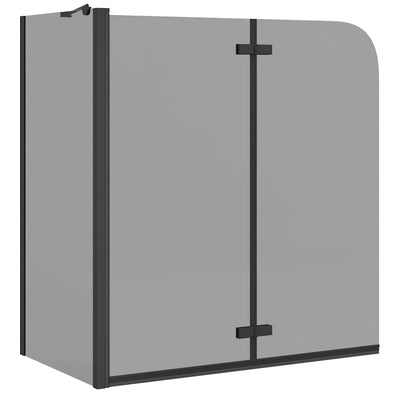 Vidaxx Duschabtrennung schwarz 120 x 68 x 130 cm ESG-Glas und Aluminium