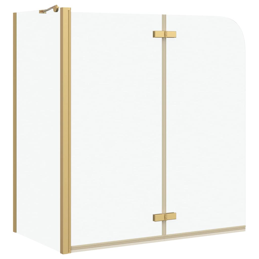 Vidaxx Duschabtrennung Gold 120 x 68 x 130 cm ESG-Glas und Aluminium