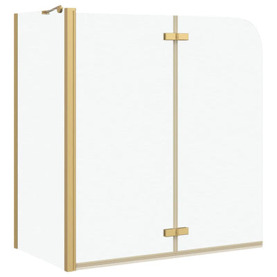 Vidaxx Duschabtrennung Gold 120 x 68 x 130 cm ESG-Glas und Aluminium