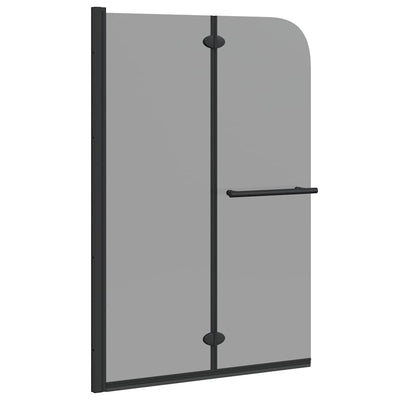 Vidaxx Duschabtrennung schwarz 120 x 140 cm ESG-Glas und Aluminium