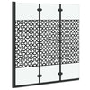 Vidaxx Duschabtrennung schwarz und transparent 130 x 130 cm Hartglas