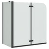 Vidaxx Duschabtrennung schwarz 120 x 68 x 130 cm ESG-Glas und Aluminium