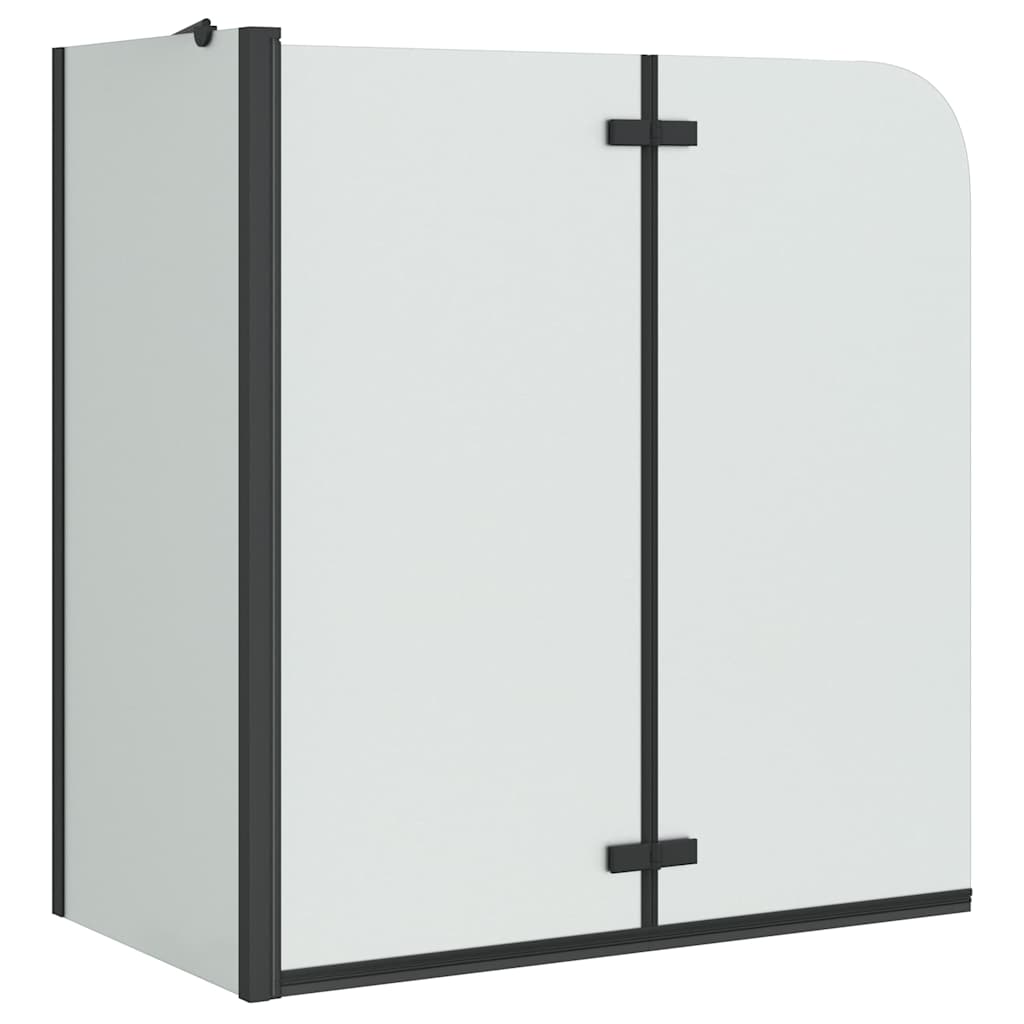 Vidaxx Duschabtrennung schwarz 120 x 68 x 130 cm ESG-Glas und Aluminium
