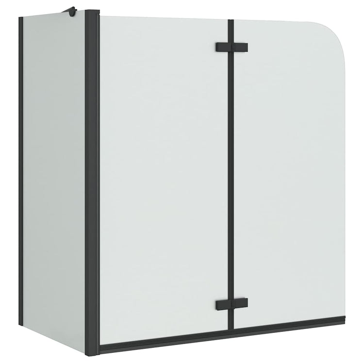 Vidaxx Duschabtrennung schwarz 120 x 68 x 130 cm ESG-Glas und Aluminium