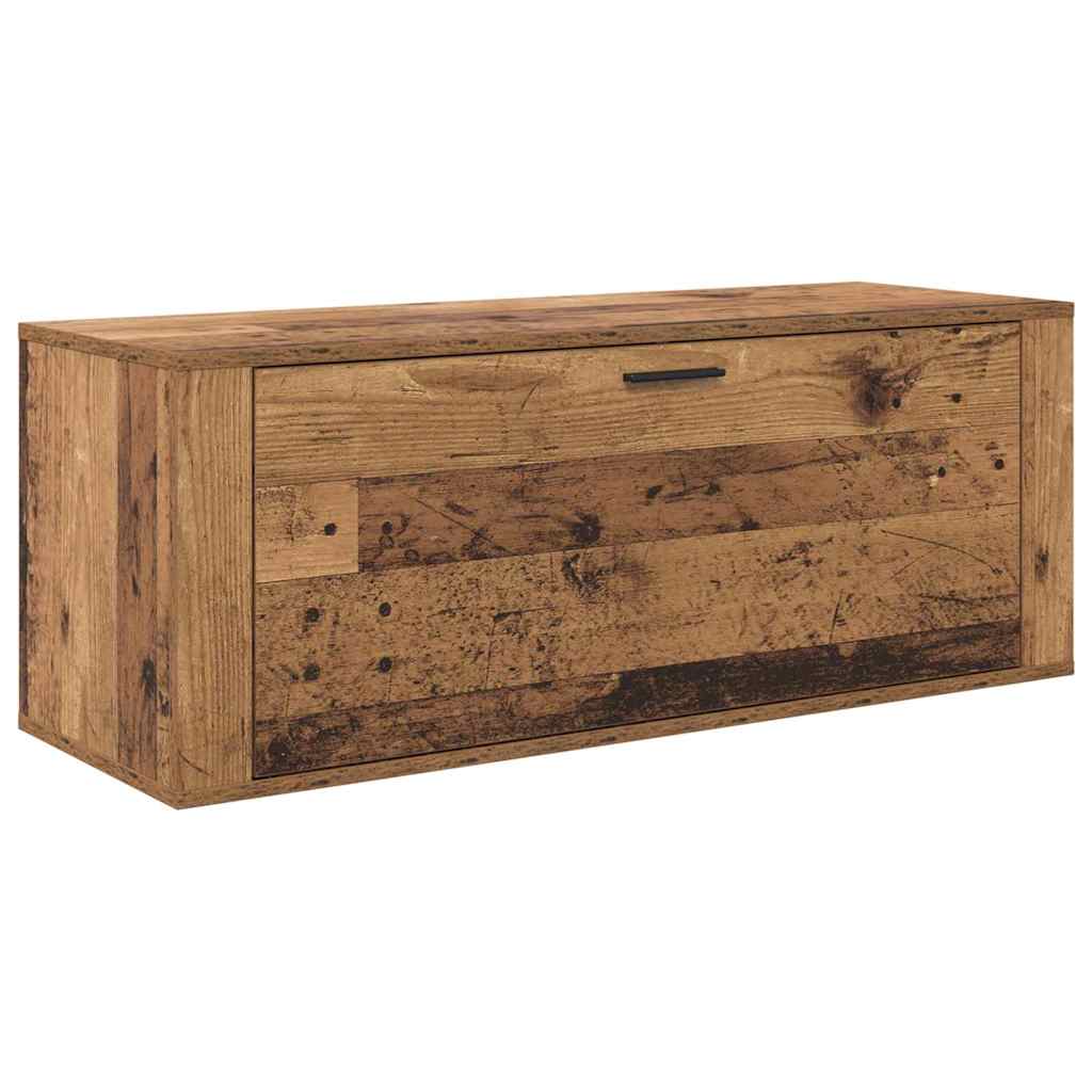 Vidaxx Schuhschrank mit Regal Altholz 100 x 35 x 38 cm verarbeitetes Holz