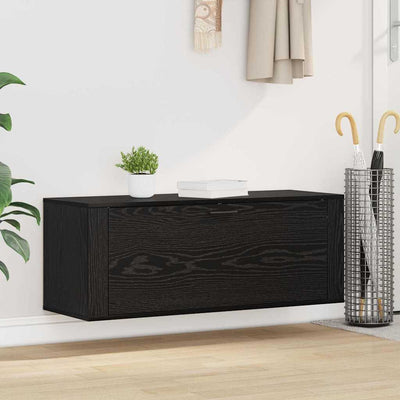 VidaXL Schuhschrank schwarze Eiche 100 x 35 x 38 cm Holzwerkstoff