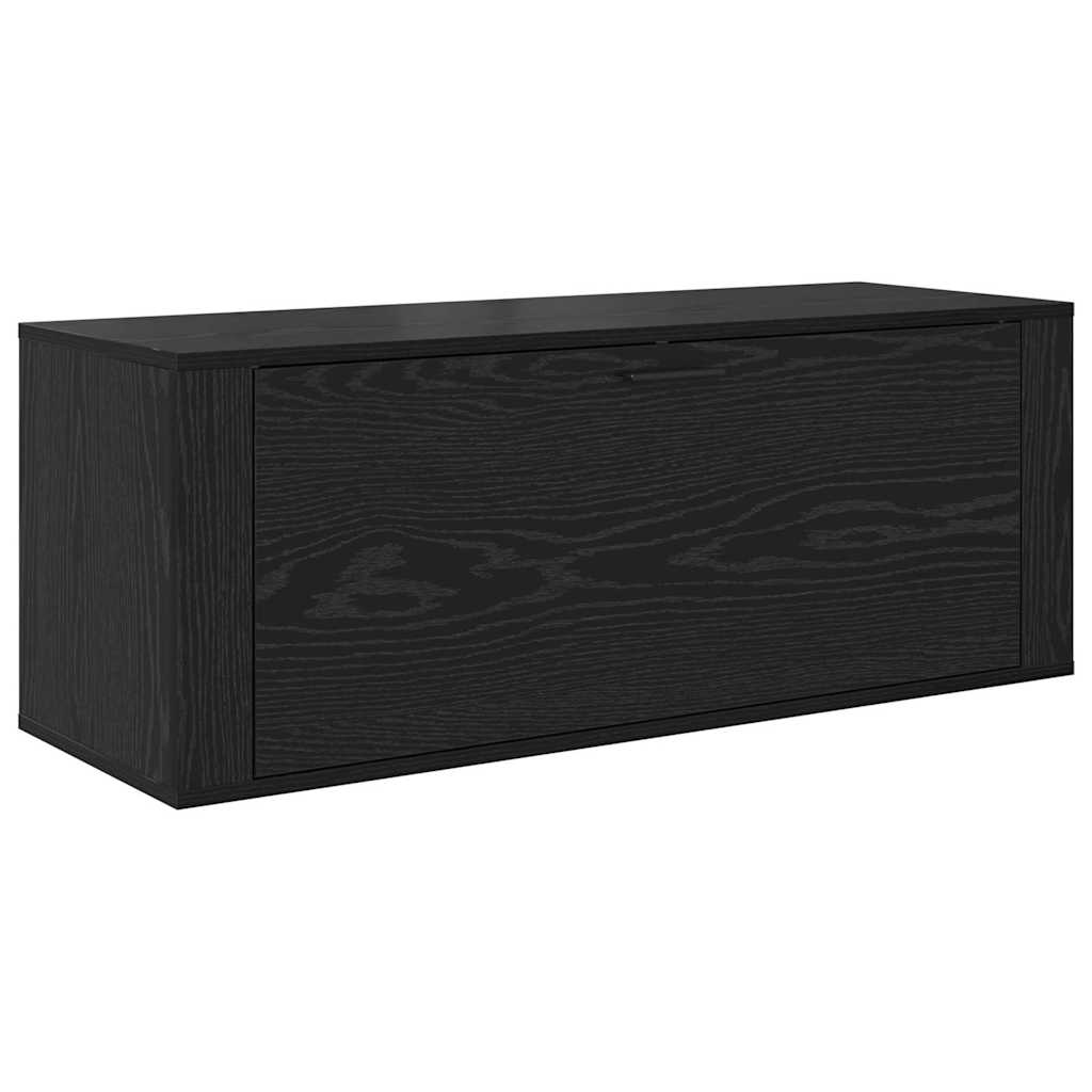 VidaXL Schuhschrank schwarze Eiche 100 x 35 x 38 cm Holzwerkstoff