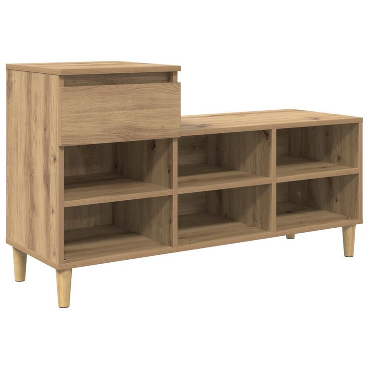 Vidaxx Schuhschrank Artisan Eiche 102 x 36 x 60 cm Holzwerkstoff