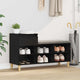 Vidaxl Schuhschrank mit Schublade aus schwarzer Eiche, 102 x 36 x 60 cm, fertiges Holz