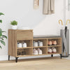Vidaxxl Schuhschrank mit Schublade handwerklich eichenfarben 102 x 36 x 60 cm