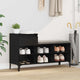 Vidaxl Schuhschrank mit Schublade aus schwarzer Eiche, 102 x 36 x 60 cm, fertiges Holz