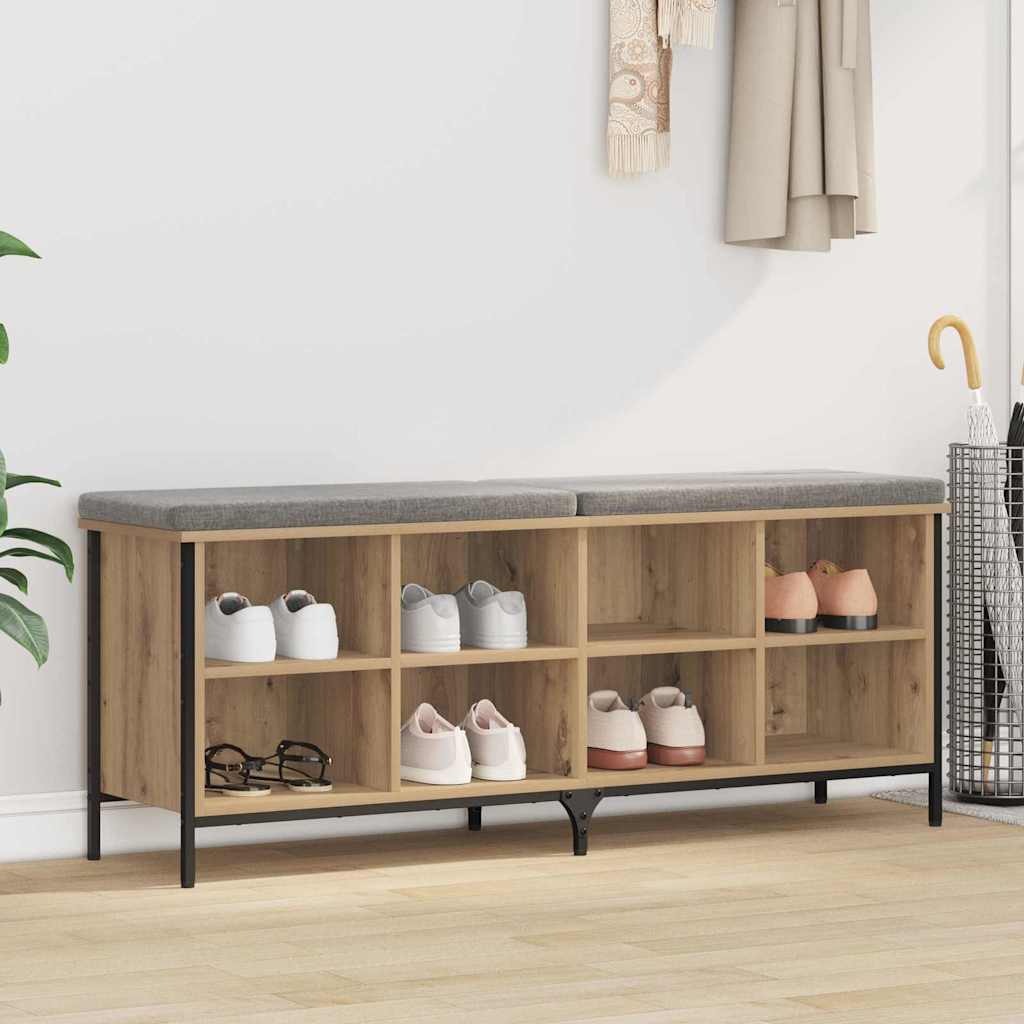 Vidaxx Schuhschrank mit Regal Artisan Eiche 131 x 35 x 50 cm