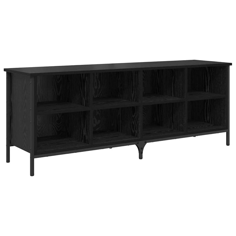 Vidaxx Schuhschrank mit Regal mit Stauraum Eiche schwarz 131 x 35 x 50 cm