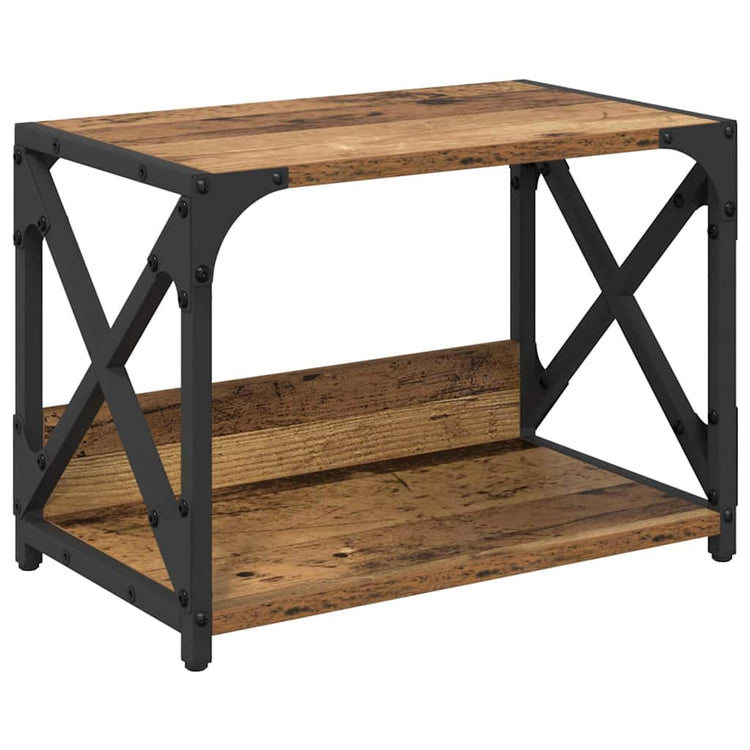 Vidaxxl Druckerständer Altholz 44 x 26 x 31,5 cm verarbeitetes Holz