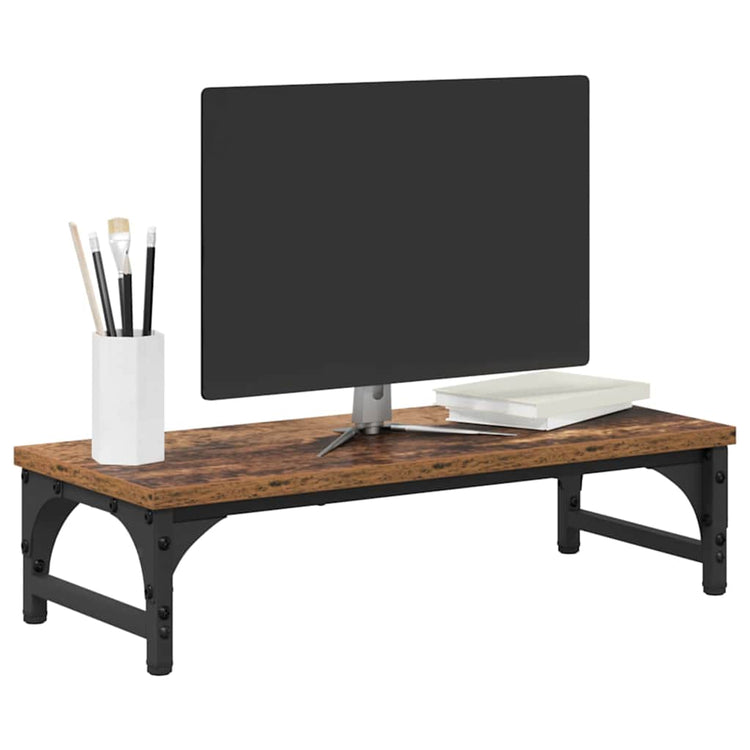 Vidaxxl Monitorständer Altholz 55 x 23 x 14 cm verarbeitetes Holz