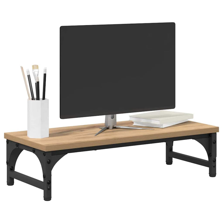 Vidaxxl Monitorständer Artisan Oak 55 x 23 x 14 cm Holzwerkstoff