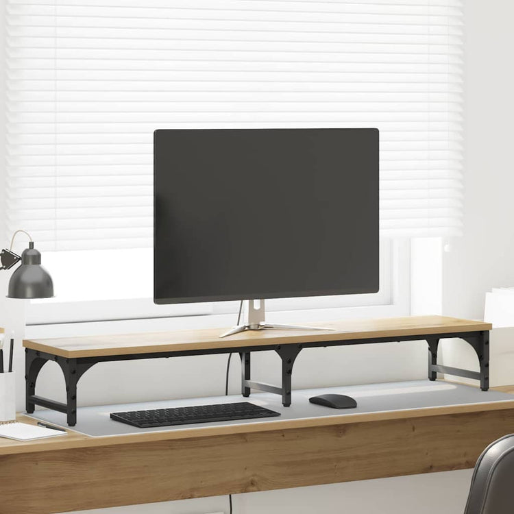 Vidaxxl Monitorständer Artisan Oak 105 x 23 x 15,5 cm Holzwerkstoff