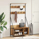 Vidaxl Kleiderständer mit Ablage Altholz 100 x 41 x 184 cm verarbeitetes Holz