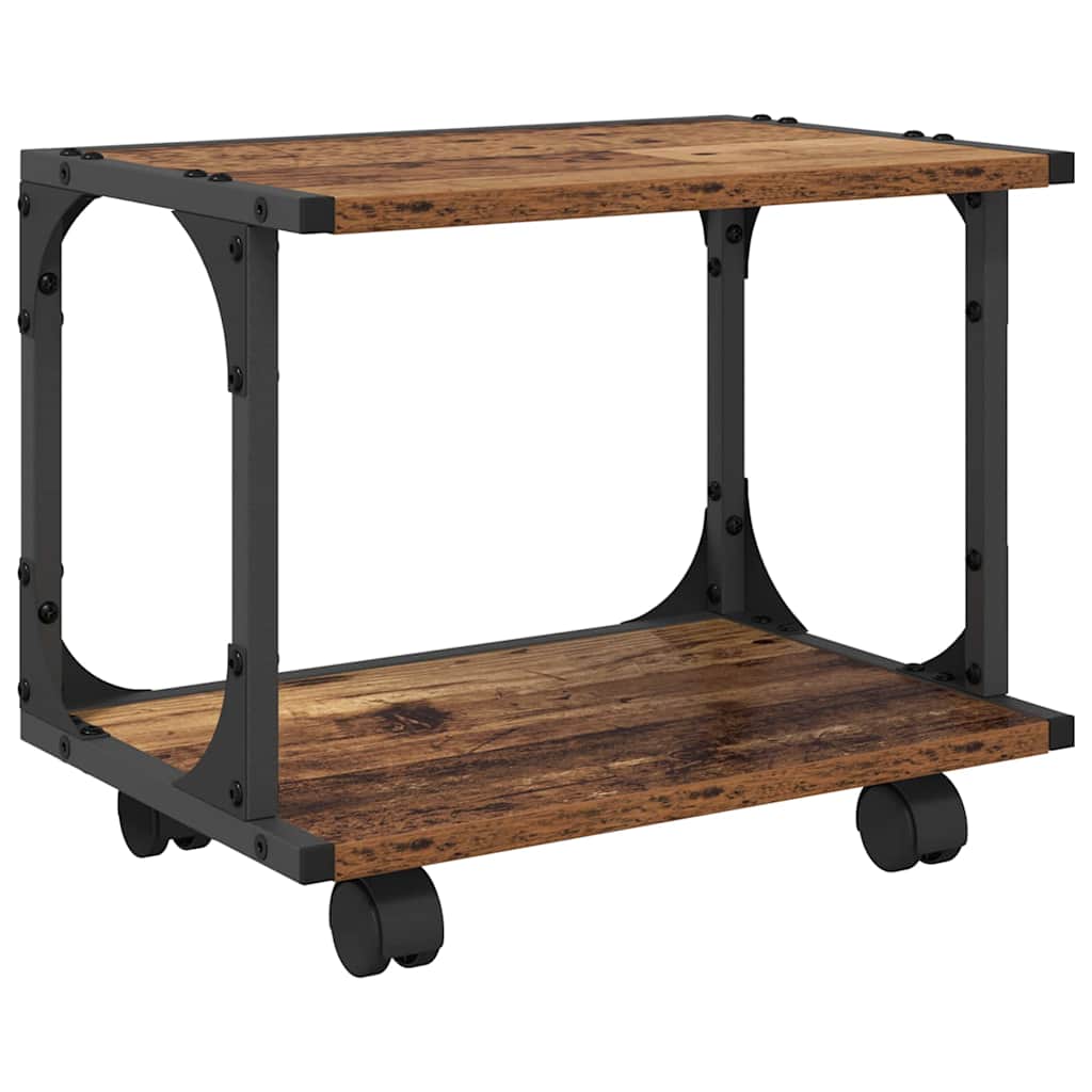 Vidaxxl Druckerständer Altholz 41 x 28 x 33,5 cm verarbeitetes Holz