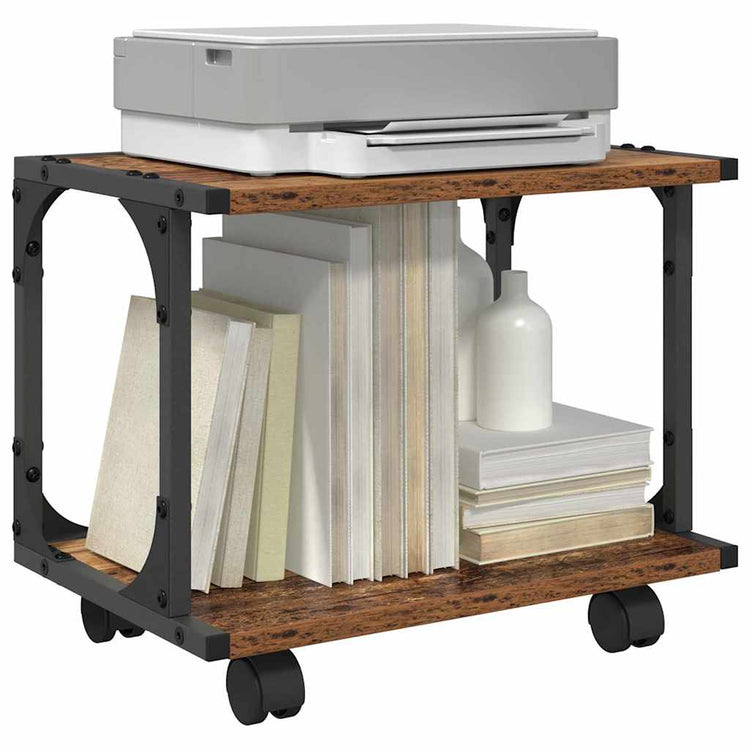 Vidaxxl Druckerständer Altholz 41 x 28 x 33,5 cm verarbeitetes Holz