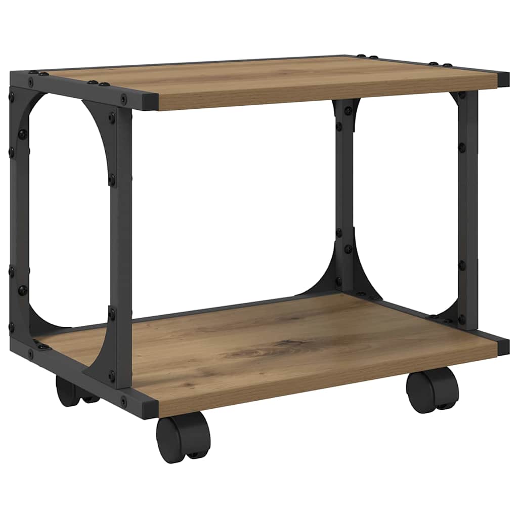 VidaXL Druckerständer Artisan Oak 41 x 28 x 33,5 cm Holzwerkstoff