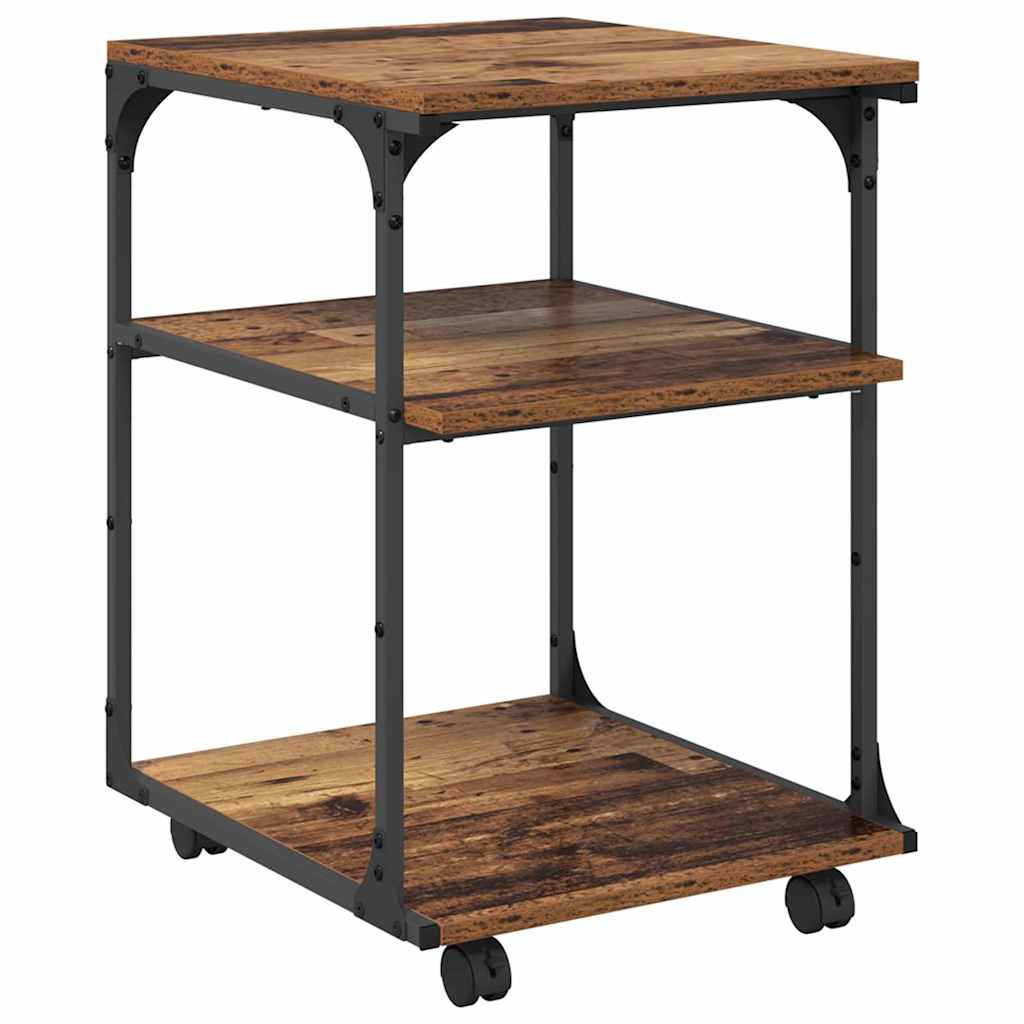 Vidaxxl Druckerständer Altholz 43 x 48 x 64 cm verarbeitetes Holz