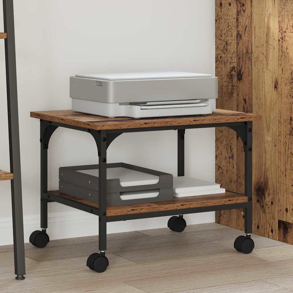 Vidaxxl printer stand old wood 50 x 40 x 38 cm processed wood