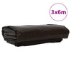 Vidaxl Plane 650g m² braun 3 x 6 m Plane mit PVC-Beschichtung