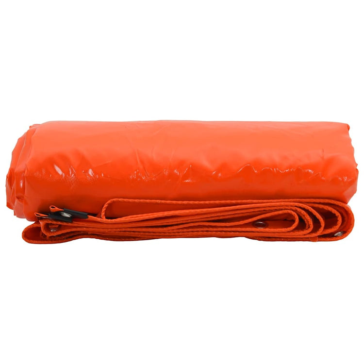 Vidaxl Plane 650g m² Orange 4 x 7 m Plane mit PVC-Beschichtung