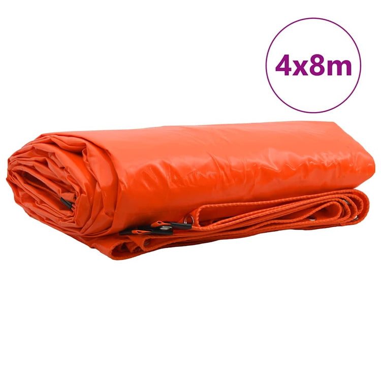 Vidaxl Plane 650g m² Orange 4 x 8 m Plane mit PVC-Beschichtung