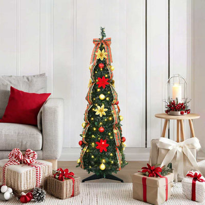 Künstlicher Weihnachtsbaum von Vidaxx mit 50 LEDs mit standardmäßigem grünem 125 cm PVC