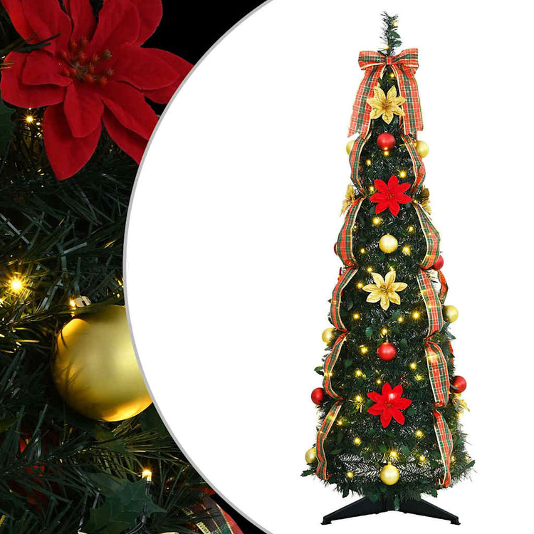 Künstlicher Weihnachtsbaum von Vidaxx mit 50 LEDs mit standardmäßigem grünem 125 cm PVC