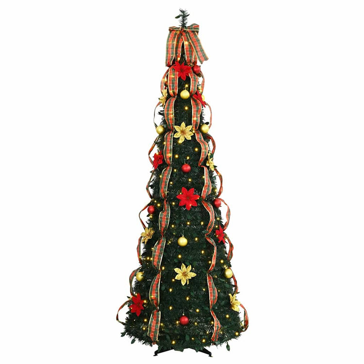 Künstlicher Weihnachtsbaum von Vidaxx mit 200 LEDs mit standardmäßigem grünem 215 cm PVC