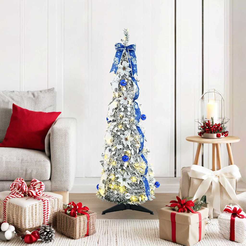 Vidaxx künstlicher Weihnachtsbaum mit 50 LEDs mit standardmäßigem weißem 120 cm PVC
