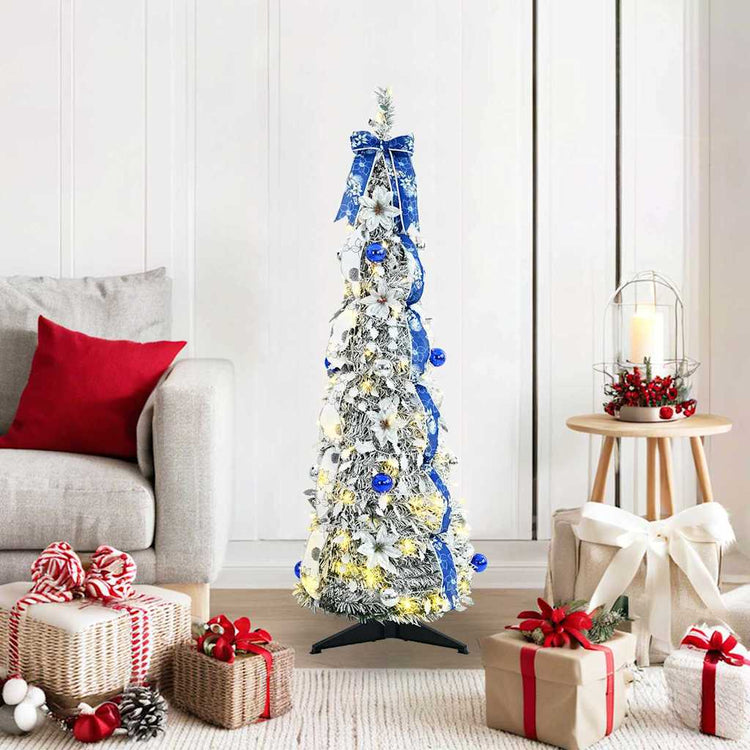 Vidaxx künstlicher Weihnachtsbaum mit 50 LEDs mit standardmäßigem weißem 120 cm PVC